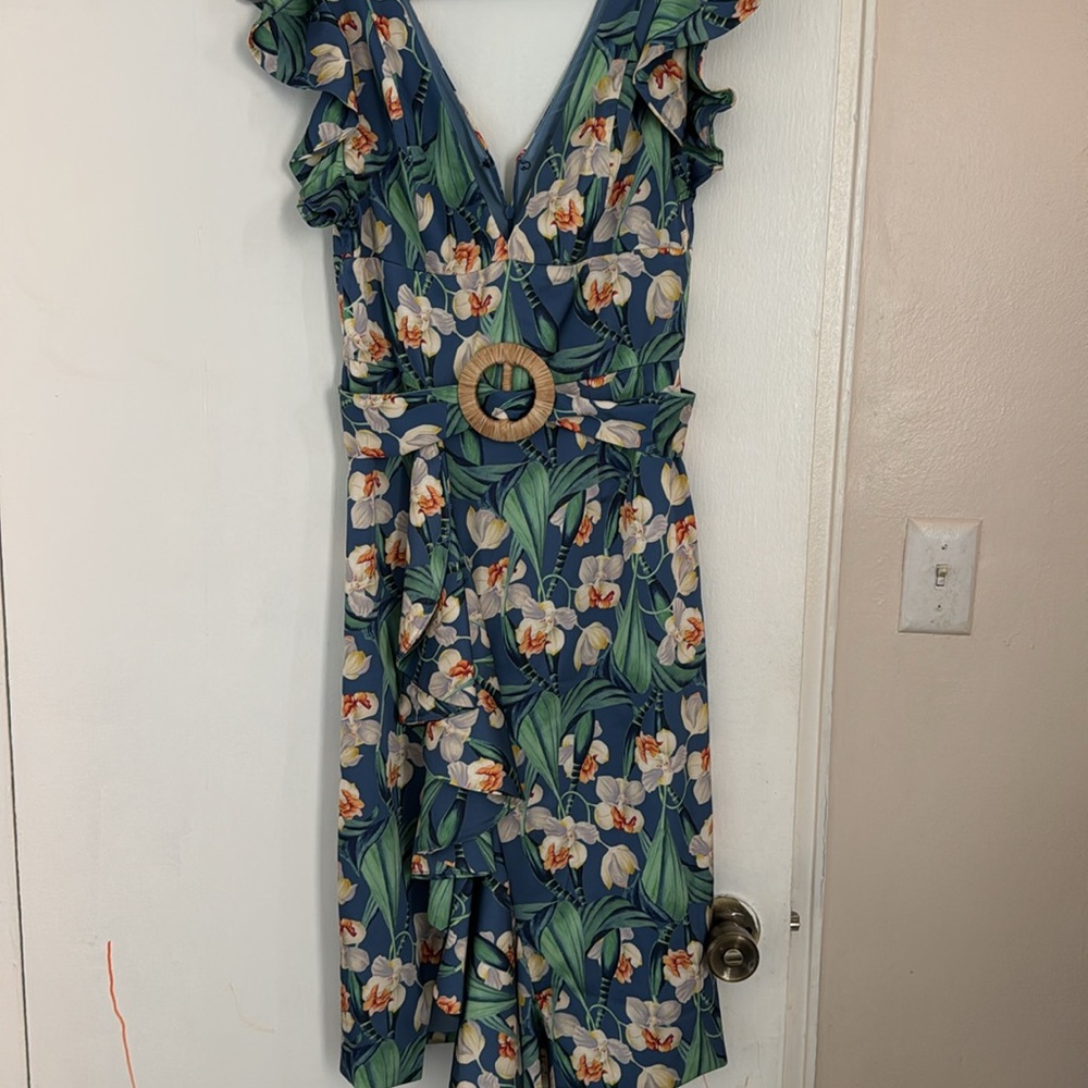 Patbo floral print dress sz M MSRP $695 - Picture 2 of 7